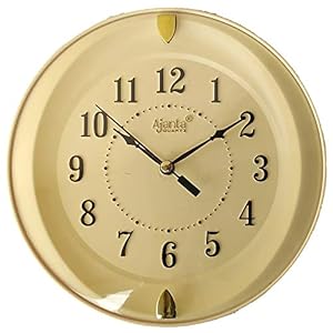 Ajanta Plastic Wall Clock (170 cm x 170 cm x 38 cm, Ivory)