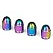 Dreamer Car 7140-N Metal Plated Bullet Shape Universal Tire Valve Stem Cap, Neon, Pack of 4