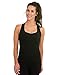Delfin Spa Women's Heat Maximizing Neoprene Anti Cellulite Underbust Racerback Exercise Tank, Black, Large