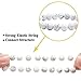 YISSION 4PCS 8mm Beaded Bracelets for Women Men Semi-Precious Gemstone Bracelet Healing Crystal Elastic Stretch Bracelet Set Gifts