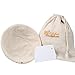 4-In-1 Set of Banneton Bread Proofing Basket (10 Inch) + Liner + Scraper + Linen Bag - Round Brotform Proofing Basket/Banetton Brotform Bowl - Best for Artisan Bread Making Sourdough, Rye & Others
