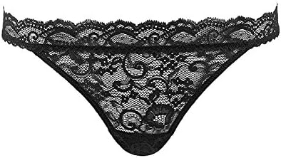 Belle Vannes Midnight Bow-Tie Lace Sexy Underwear Panties For Women