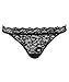 Belle Vannes Midnight Bow-Tie Lace Sexy Underwear Panties For Women Black, One Size