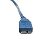 Micro USB 3.0 Cable, Blue, Type A Male to Micro-B Male, 6 foot - Durable Micro Sync Extension Scanner M/F Connector Braided Mobile Charging Wire