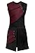 Pexlaxy Men's Medieval Sleeveless Waistcoats Costume Renaissance Victorian Waistcoats Vests,Red,Medium