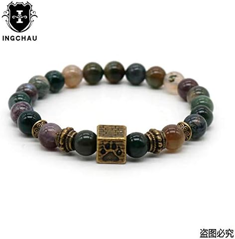 Newst 7 Chakra Bracelet Men Black Lava Healing Balance Beads Reiki Buddha Prayer Natural Stone Yoga Bracelet for Women (Buddha and Lava)