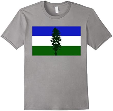 Mens Cascadia Doug Flag T-Shirt - Anvil (Relaxed Fit) XL Slate