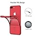 RANVOO iPhone 8 Plus Case, iPhone 7 Plus Case, Clear Soft Slim Fit Thin Case with Premium Flexible Chrome Bumper and Transparent TPU Back Plate Gel Cover for Apple iPhone 8 Plus / 7 Plus (Crystal Red)