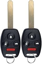 KeylessOption Keyless Entry Remote Control Uncut Car Ignition Key Fob Replacement for KR55WK49308 (Pack of 2)