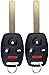 KeylessOption Keyless Entry Remote Control Car Key Fob Replacement for MLBHLIK-1T (Pack of 2)