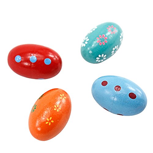 image for Kangkang@ 6 PCS 10 x 6cm Colorful Baby Kids Wooden Musical Percussion 