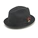 Dobbs Rocky - Wool Fedora Hat (6 7/8) Black