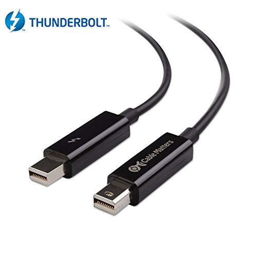 Cable Matters [Certified] Thunderbolt Cable/Thunderbolt 2 Cable Black 3.3 Feet