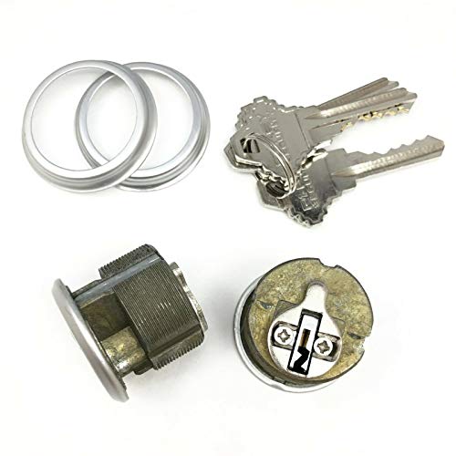 RI-KEY SECURITY - 2 Mortise Lock Cylinders 1" for Commercial Store Front Entry Door Adams Rite