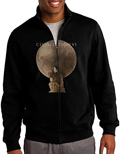 Men Civilization VI Poster Full Zip Up Hoodie Jackets