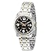 Casio Women's LTP1314SG-1AV Silver Stainless-Steel Quartz Watch with Black Dial