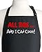 Funny Unisex Black Apron All This And I Can Cook, Adjustable Aprons With Pockets, Grill And Kitchen Bib For Men And Women