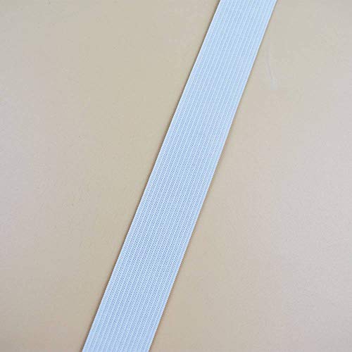 Leline's Elastic Spool, Knit Elastic Band for Sewing, 1 Inch x 5 Yard, White