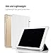 Valkit iPad Air (3rd Gen) 10.5'' 2019 / iPad Pro 10.5'' 2017 Case, Smart Folio Stand Protective Translucent Frosted Back Cover for Apple iPad Air 3 10.5 Inch 2019[Auto Sleep/Wake], White
