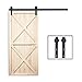 TCBunny 6.6 Feet Sliding Barn Door Hardware Kit Superior Quality Track Kit Antique Style (Black)