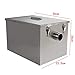 vinmax Stainless Steel Grease Trap Interceptor Set Detachable Design Grease Trap Commercial Grease Traps for Restaurant Kitchen Wastewater Removable Baffles(Ship from US)