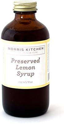 Morris Kitchen Preserved Lemon Syrup - 8floz (1 Pack): For Cocktails | Coffee | Dessert Toppings | Vegan and Gluten-Free w/ Lemon Juice &amp; Cardamom (PSRVD LEMON, 1 PACK)