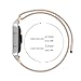 Fitbit Blaze Accessory Band,Small (5.5-6.7IN),Oitom® Milanese Magnet Loop Stailess Steel Metal (Rose Gold)