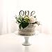Handmade 1st Birthday Cake Topper Decoration - One - Double Sided Glitter Stock (Gold)