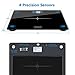 NUTRI FIT Extra-Wide/Ultra-Thick Digital Body Weight Bathroom Scale with 3 Inch Large Easy Read Backlit LCD Display Max Capacity 400lb Step-on Technology, Black