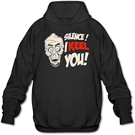 RORTTB Jeff Dunham Achmed Silence I Keel You Men's Graphic Hooded Sweatshirt Black