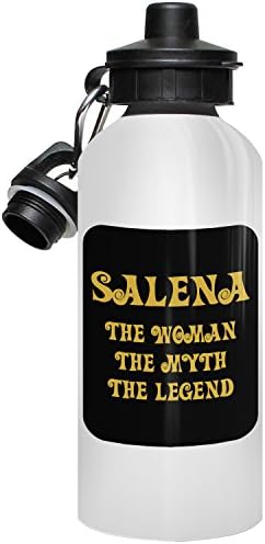 Salena Water Bottle, Personalized Gift, The Woman the Myth The Legend - Gold Black 1