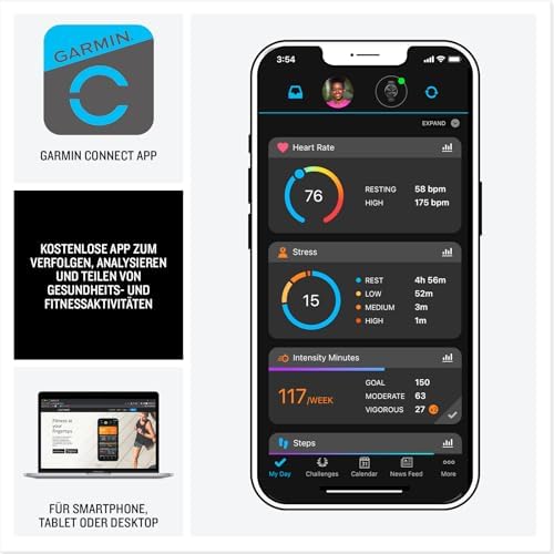 Forerunner 165 Music 43mm - Lauf-Smartwatch, 1,2" AMOLED Touchscreen, bis zu 11 Tage Akkulaufzeit, 25+ Sport-Apps, Trainingsempfehlungen, Gesundheitsdaten, smarten Funktionen, Musik