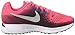 NIKE Women's Air Zoom Pegasus 34 Running Shoes (8 B US, Solar Red/Metallic Silver)
