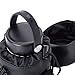 Water Bottle Holder Carrier Pouch Fits 12 to 40 oz Bottles, Tactical Molle Water Bottle Bag with Adjustable Padded Shoulder Strap and Pockets for Walking and Hiking(Black)