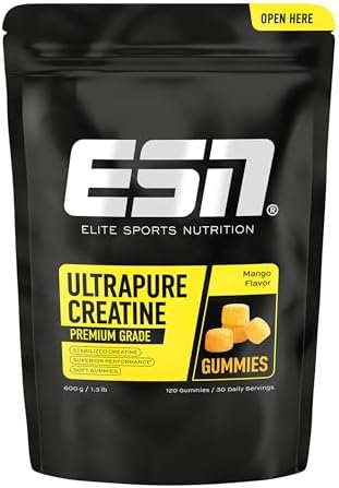 Ultrapure Creatine Gummies, Mango, 120 caramelle gommose, 30 porzioni