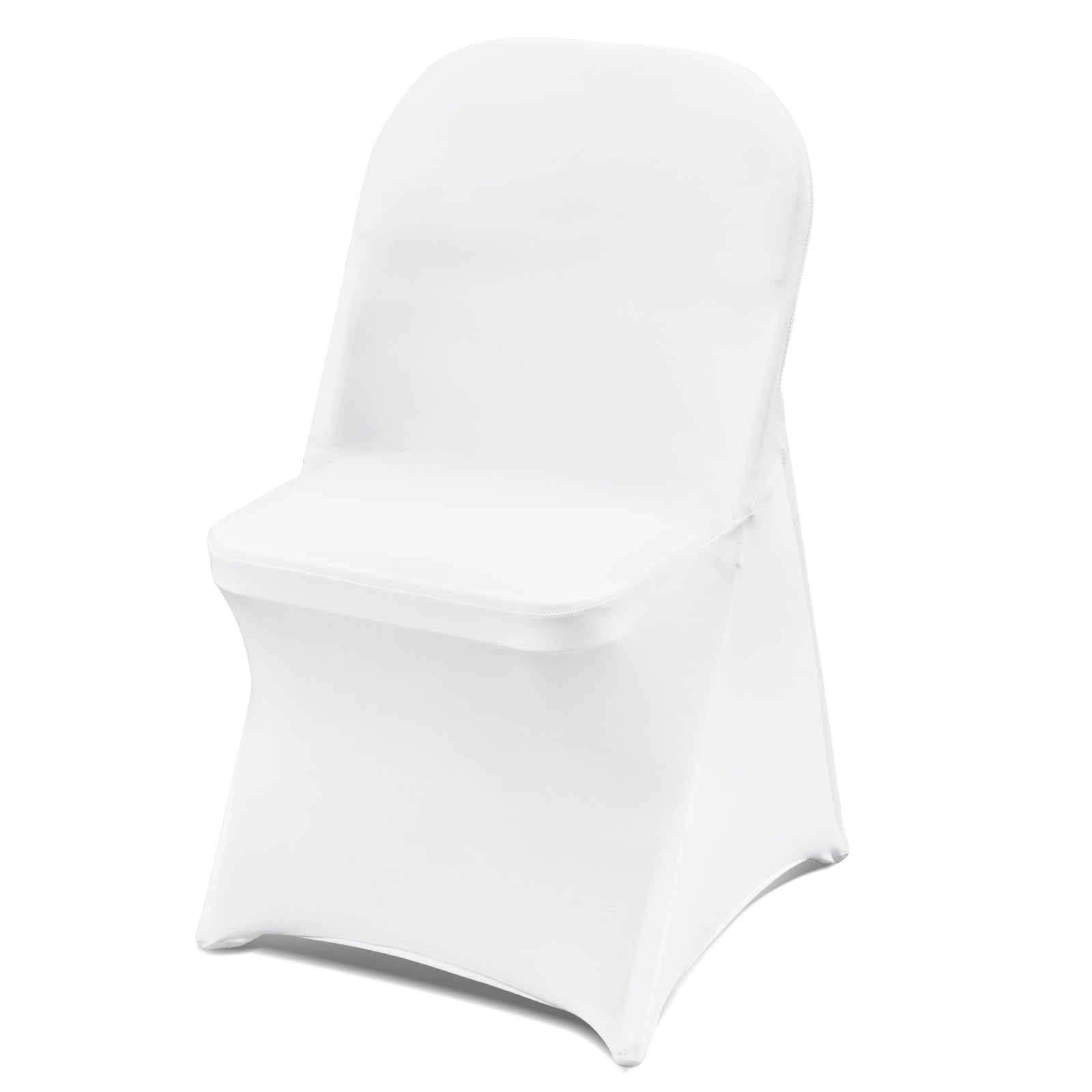 Photo 1 of VEVOR 30 PCS White Folding Chair Covers - Ideal for Weddings, Parties, Dining, and Banquets - Universal, Washable Slipcovers for Folding Chairs - Elegant Event Décor