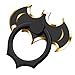 Cool Batman Ring, Bat Finger Ring, Cell Phone Finger Ring Stand Holder. Black + Gold Cell Phone Ring Stand Holder. Rotates 360 and 180 Degrees.
