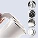 DCIGNA Electric Tea Kettle, 0.5L Stainless Steel Travel Kettle, Portable Hot Water Kettle, Auto Shut-off & Fast Boiling, Dry Protection, Suitable For Coffee, Tea, 110V/800W (White)