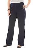 Women's Plus Size Tall Wide Leg Fineline Jean