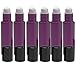 6 Pack - Roll on Glass Bottle - 10ml 1/3oz Size for Essential Oil - Empty Aromatherapy Perfume Bottles - Refillable Slim with Cap (Purple) by Bargz