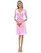 PattyBoutik Women Faux Wrap A Line Dress