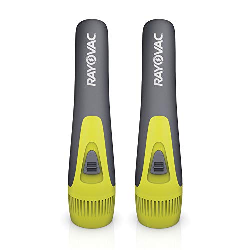 image for Rayovac LED Flashlight 2 Pack, Comfort Grip Flash Light Set with Batte