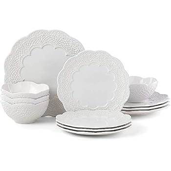 Lenox 884537 Chelse Muse White Scallop 12 Piece Set