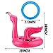 WATINC 12 Pack Inflatable Flamingo Ring Toss Game, Flamingo Head Target Toss Express Inflatable Set, Perfect for Pool Party Float Fun, Luau Decorations, Family Reunion or Summer Get-Together