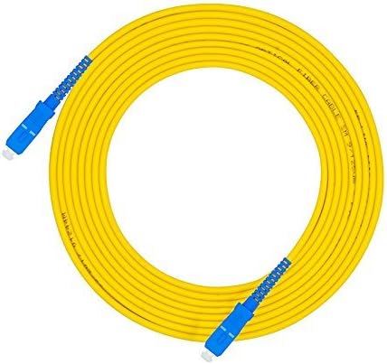 Aiyoyo 20Meters 65ft SC to SC Fiber Optic Cable Jumper Optical Patch Cord Simplex Single-Mode 9/125 SC-SC