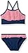 Pink Platinum Girls' Crochet Overlay Two Piece Swimsuit