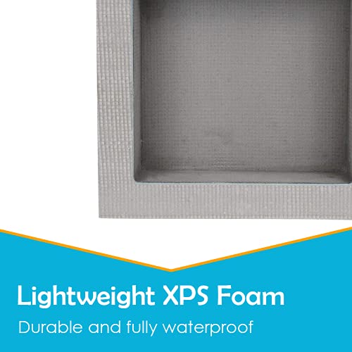 Houseables Shower Niche, Insert Storage Shelf, 12x12 Inch, Installation