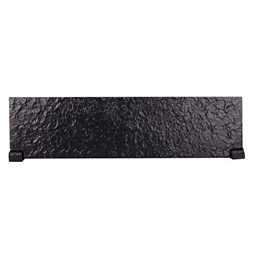 SKANDH Iron Black Powder Coated 11.5" X 3" Inch Tidy Letter Plate Mail Slot For Front Door
