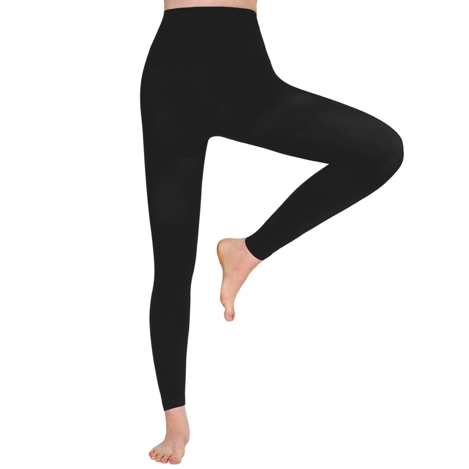 Evolyline Medical Compression Pantyhose for Women & Men 20-30mmHg, Footless Graduated Support Tights Compression Pantyhose Opaque, Compression Socks Stockings for Varicose Veins Edema Flight Nursing