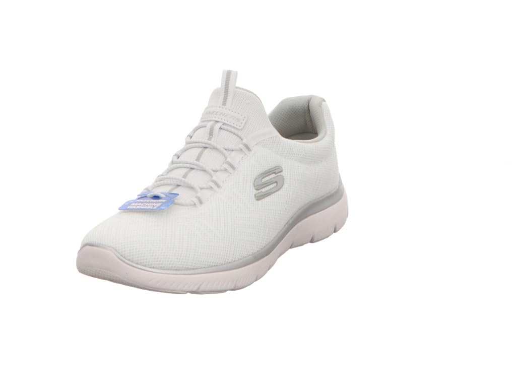 Skechers Women's Summits Sneaker, White/Silver=WSL, 13 Image